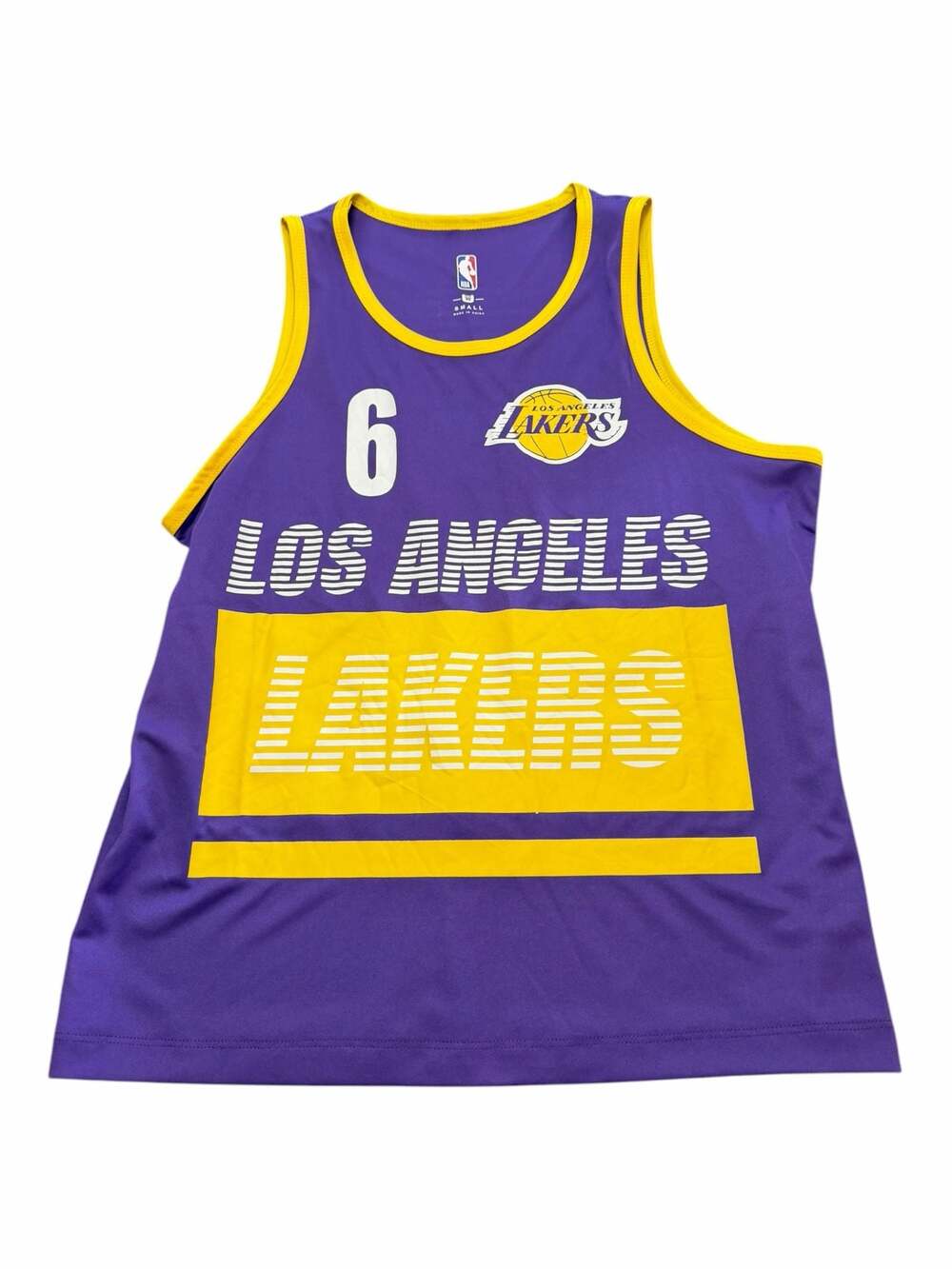 NBA  Los Angeles Lakers LeBron James #6 Basketball Tank Top Size Small